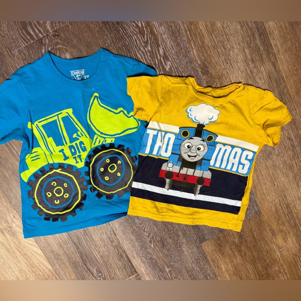 Thomas & Friends Blue and Yellow Kids Tees